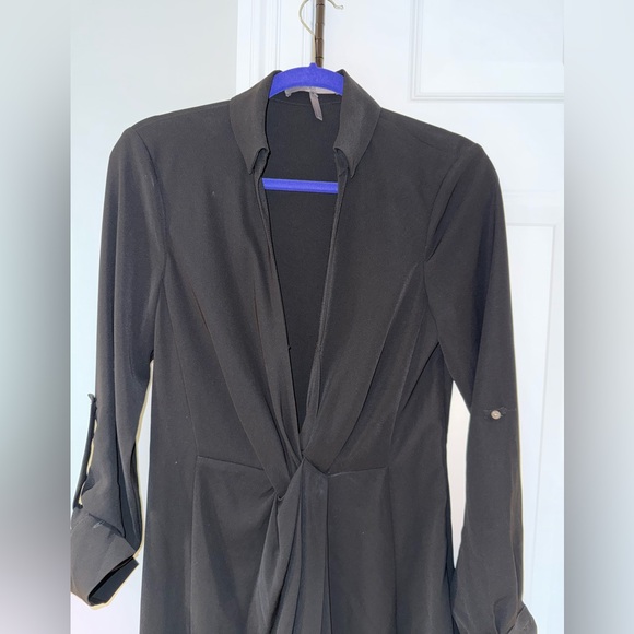 Elegant Black Dress Halston Heritage Size 4 EUC - Picture 2 of 9